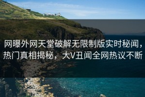 网曝外网天堂破解无限制版实时秘闻，热门真相揭秘，大V丑闻全网热议不断