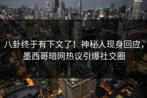 八卦终于有下文了！神秘人现身回应，墨西哥暗网热议引爆社交圈