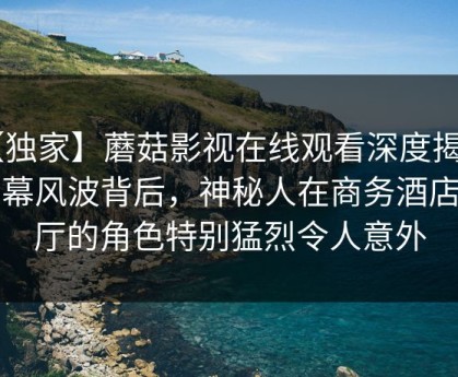 【独家】蘑菇影视在线观看深度揭秘：内幕风波背后，神秘人在商务酒店大厅的角色特别猛烈令人意外